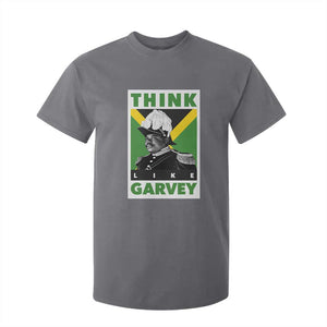 Pan Africanism Think Like Garvey T Shirt For Kid Marcus Garvey Jamaica Flag TS12 Charcoal Print Your Wear