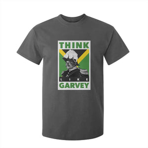 Pan Africanism Think Like Garvey T Shirt For Kid Marcus Garvey Jamaica Flag TS12 Dark Heather Print Your Wear