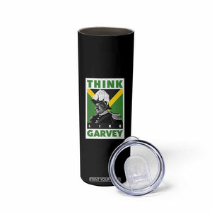 Pan Africanism Think Like Garvey Skinny Tumbler Marcus Garvey Jamaica Flag TS12 Print Your Wear