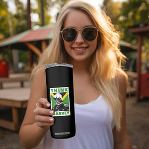 Pan Africanism Think Like Garvey Skinny Tumbler Marcus Garvey Jamaica Flag TS12 Print Your Wear