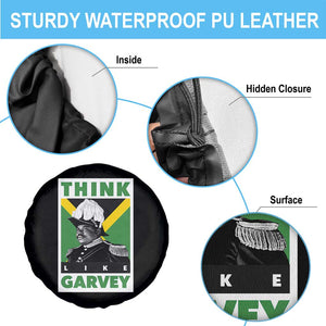 Pan Africanism Think Like Garvey Spare Tire Cover Marcus Garvey Jamaica Flag TS12 Print Your Wear