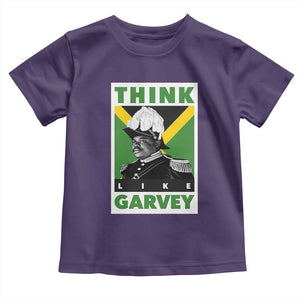 Pan Africanism Think Like Garvey Toddler T Shirt Marcus Garvey Jamaica Flag TS12 Purple Print Your Wear