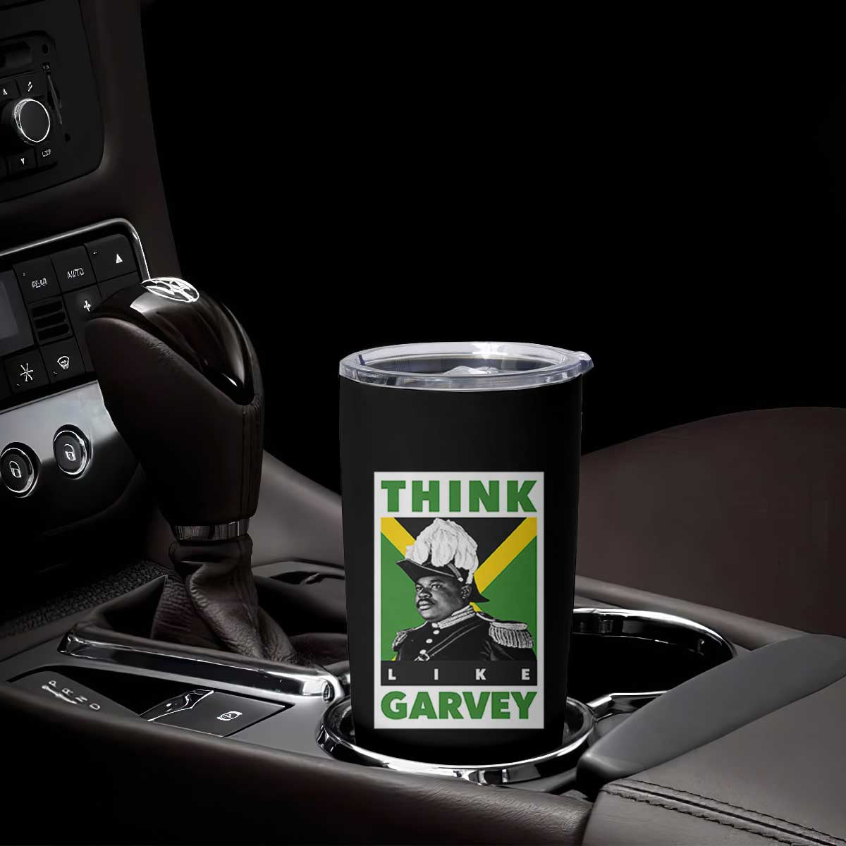 Pan Africanism Think Like Garvey Tumbler Cup Marcus Garvey Jamaica Flag TS12 Print Your Wear