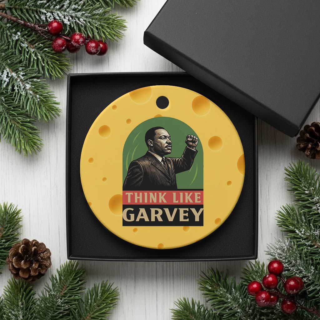 Think Like Garvey Ceramic Ornament Civil Rights Leader Gift TS12 1pc Yellow Cheese Print Your Wear