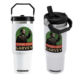 Think Like Garvey Flip Straw Tumbler Civil Rights Leader Gift TS12 One Size: 30 oz White Print Your Wear