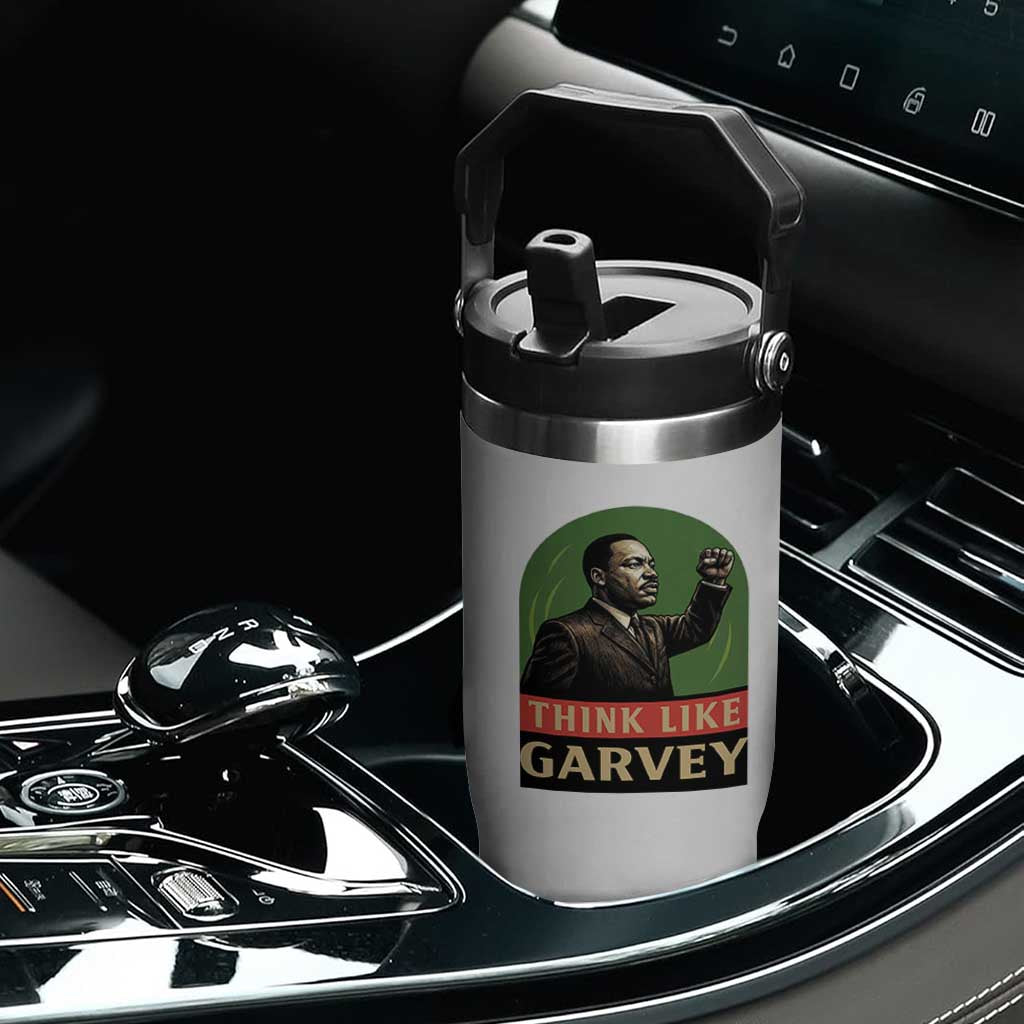 Think Like Garvey Flip Straw Tumbler Civil Rights Leader Gift TS12 Print Your Wear