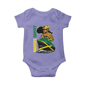 Marcus Garvey Jamaica Pride Baby Onesie One God One Aim One Destiny TS12 Violet Print Your Wear