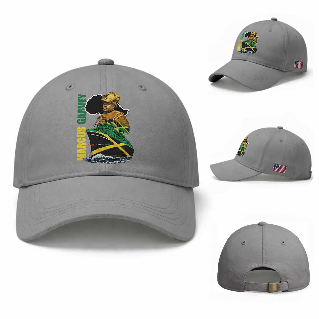 Marcus Garvey Jamaica Pride Baseball Cap One God One Aim One Destiny TS12 Baseball Cap Universal Fit Sport Gray Print Your Wear