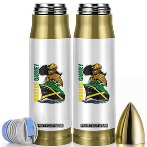 Marcus Garvey Jamaica Pride Bullet Tumbler One God One Aim One Destiny TS12 White Print Your Wear