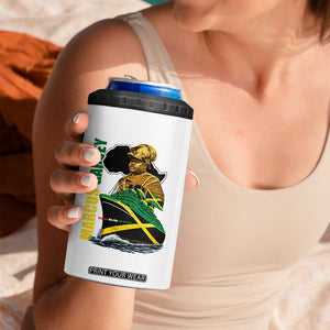Marcus Garvey Jamaica Pride 4 in 1 Can Cooler Tumbler One God One Aim One Destiny TS12 Print Your Wear