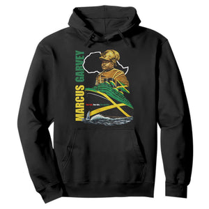 Marcus Garvey Jamaica Pride Hoodie One God One Aim One Destiny TS12 Black Print Your Wear