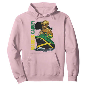 Marcus Garvey Jamaica Pride Hoodie One God One Aim One Destiny TS12 Light Pink Print Your Wear