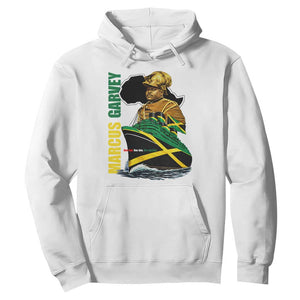 Marcus Garvey Jamaica Pride Hoodie One God One Aim One Destiny TS12 White Print Your Wear