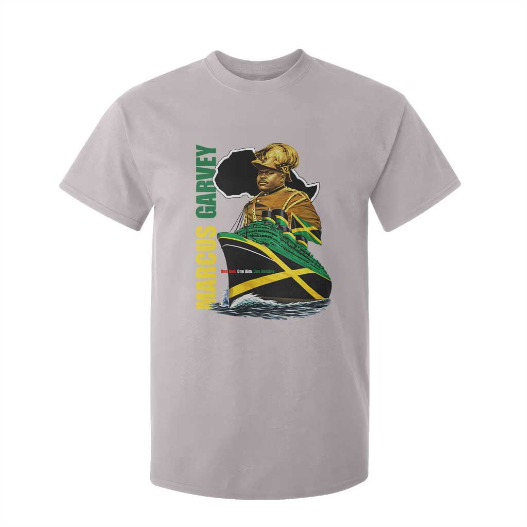 Marcus Garvey Jamaica Pride T Shirt For Kid One God One Aim One Destiny TS12 Ice Gray Print Your Wear
