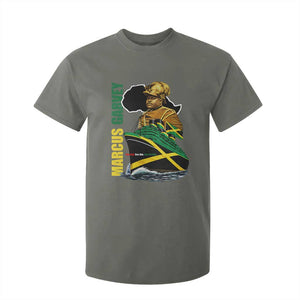 Marcus Garvey Jamaica Pride T Shirt For Kid One God One Aim One Destiny TS12 Military Green Print Your Wear