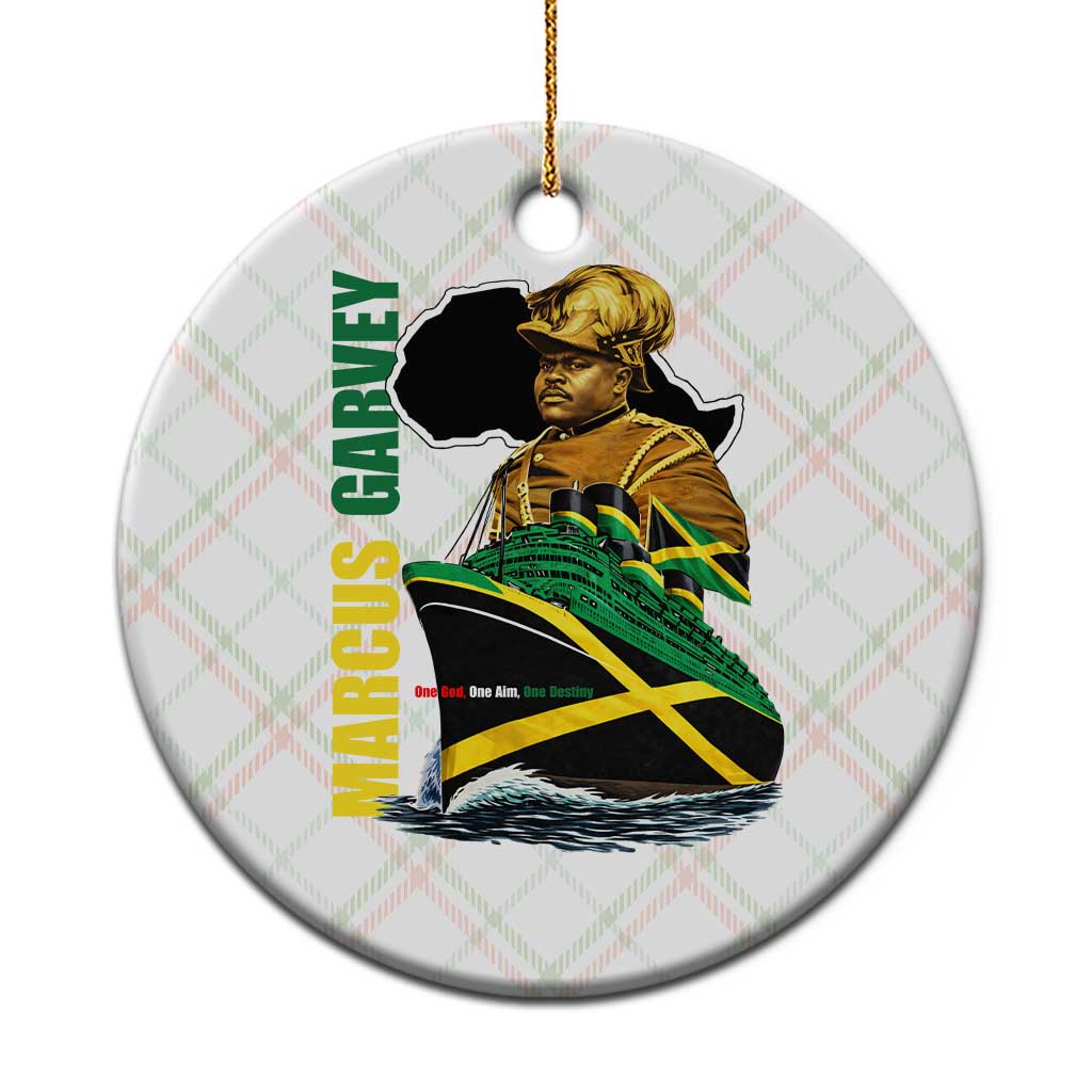 Marcus Garvey Jamaica Pride Ceramic Ornament One God One Aim One Destiny TS12 1pc Christmas Plaid Print Your Wear