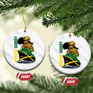 Marcus Garvey Jamaica Pride Ceramic Ornament One God One Aim One Destiny TS12 1pc White Marble Print Your Wear