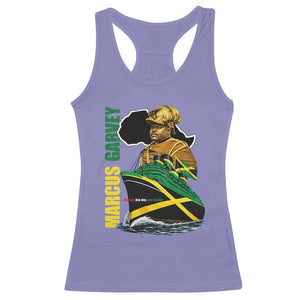 Marcus Garvey Jamaica Pride Racerback Tank Top One God One Aim One Destiny TS12 Violet Print Your Wear