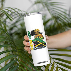 Marcus Garvey Jamaica Pride Skinny Tumbler One God One Aim One Destiny TS12 Print Your Wear