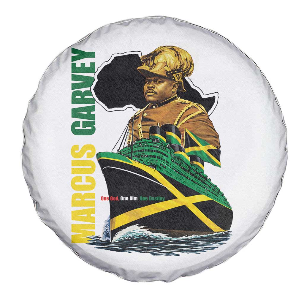 Marcus Garvey Jamaica Pride Spare Tire Cover One God One Aim One Destiny TS12 Print Your Wear