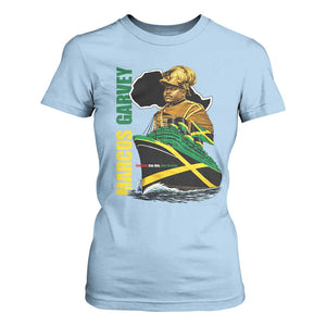 Marcus Garvey Jamaica Pride T Shirt For Women One God One Aim One Destiny TS12 Light Blue Print Your Wear