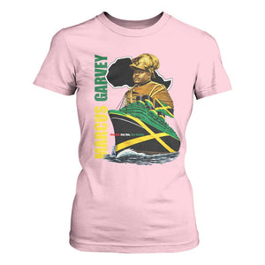 Marcus Garvey Jamaica Pride T Shirt For Women One God One Aim One Destiny TS12 Light Pink Print Your Wear