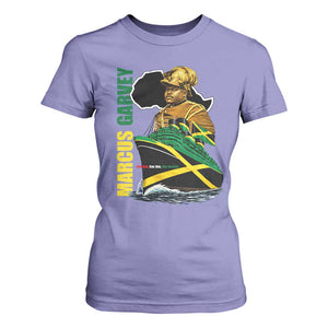 Marcus Garvey Jamaica Pride T Shirt For Women One God One Aim One Destiny TS12 Violet Print Your Wear