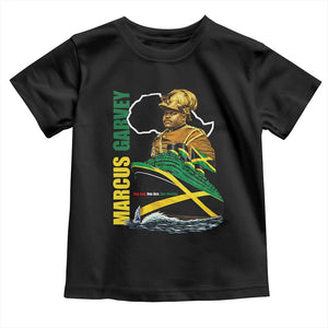 Marcus Garvey Jamaica Pride Toddler T Shirt One God One Aim One Destiny TS12 Black Print Your Wear