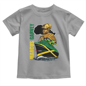 Marcus Garvey Jamaica Pride Toddler T Shirt One God One Aim One Destiny TS12 Sport Gray Print Your Wear