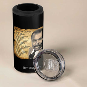 Marcus Garvey 4 in 1 Can Cooler Tumbler Strong Black History Leader TS12 Print Your Wear