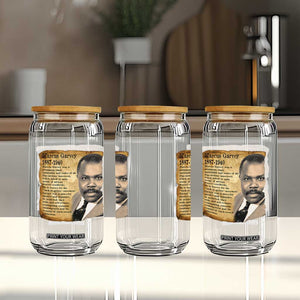 Marcus Garvey Glass Can Strong Black History Leader TS12 Print Your Wear