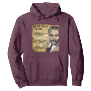 Marcus Garvey Hoodie Strong Black History Leader TS12 Maroon Print Your Wear