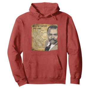 Marcus Garvey Hoodie Strong Black History Leader TS12 Red Print Your Wear