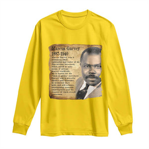 Marcus Garvey Long Sleeve Shirt Strong Black History Leader TS12 Daisy Print Your Wear