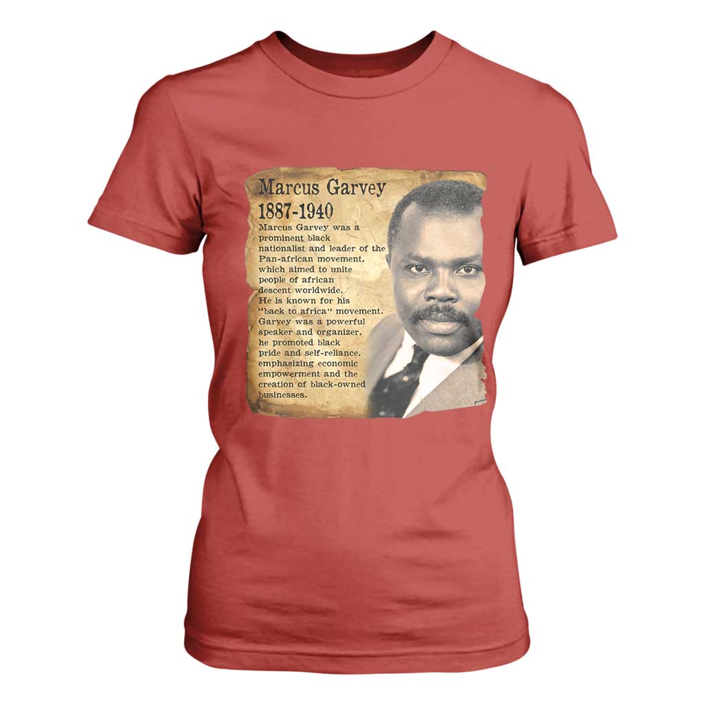 Marcus Garvey T Shirt For Women Strong Black History Leader TS12 Red Print Your Wear