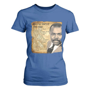 Marcus Garvey T Shirt For Women Strong Black History Leader TS12 Royal Blue Print Your Wear