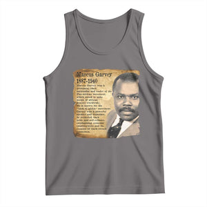 Marcus Garvey Tank Top Strong Black History Leader TS12 Deep Heather Print Your Wear