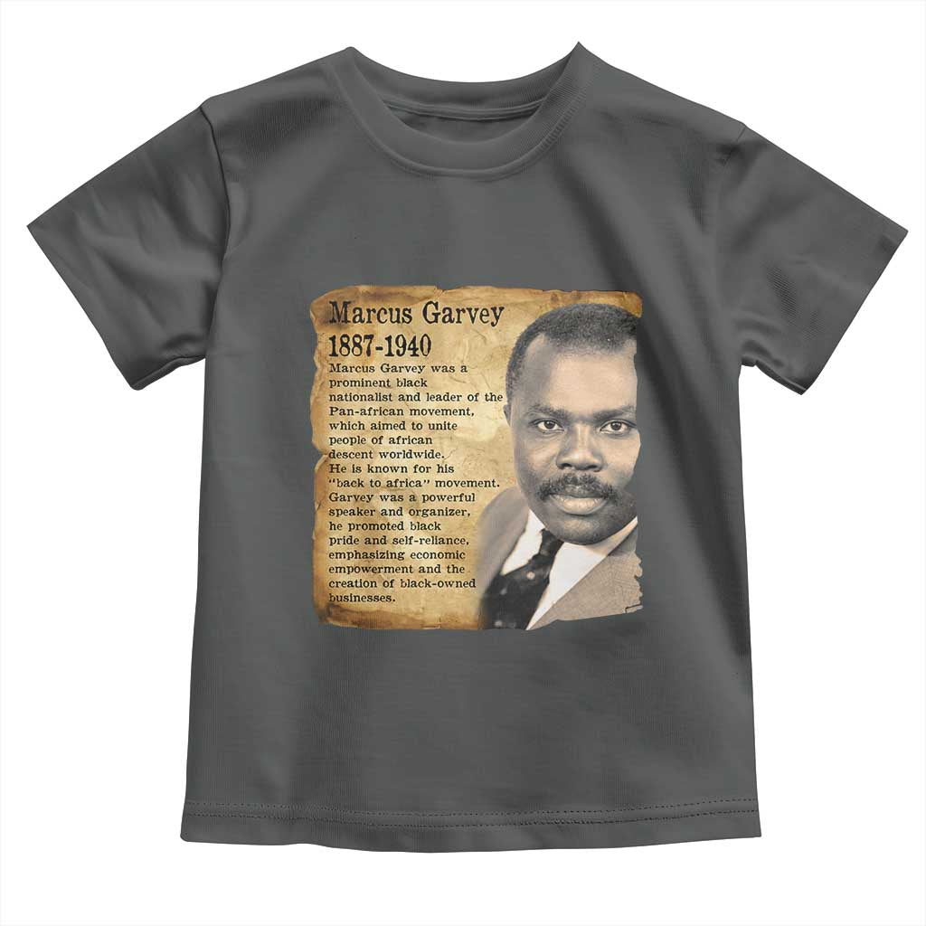 Marcus Garvey Toddler T Shirt Strong Black History Leader TS12 Dark Heather Print Your Wear