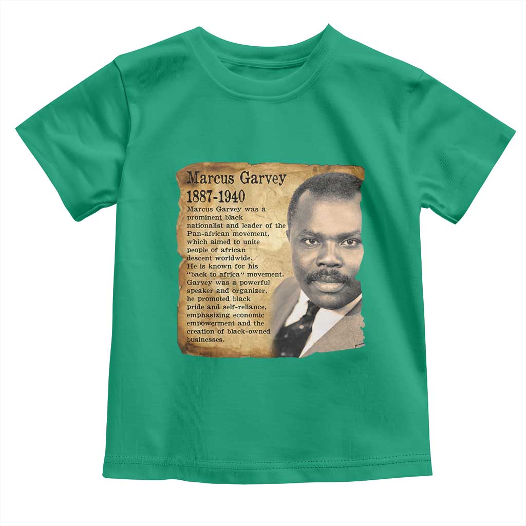 Marcus Garvey Toddler T Shirt Strong Black History Leader TS12 Irish Green Print Your Wear