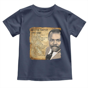 Marcus Garvey Toddler T Shirt Strong Black History Leader TS12 Navy Print Your Wear