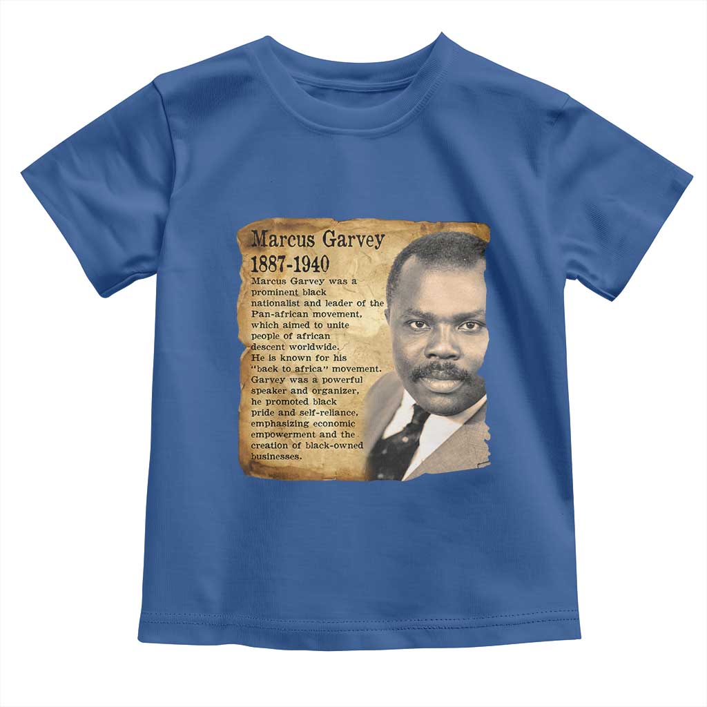 Marcus Garvey Toddler T Shirt Strong Black History Leader TS12 Royal Blue Print Your Wear