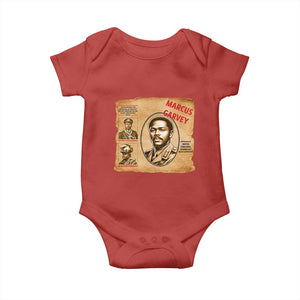 Marcus Garvey Baby Onesie First National Hero Of Jamaica Legacy TS12 Red Print Your Wear