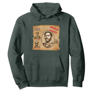 Marcus Garvey Hoodie First National Hero Of Jamaica Legacy TS12 Dark Forest Green Print Your Wear