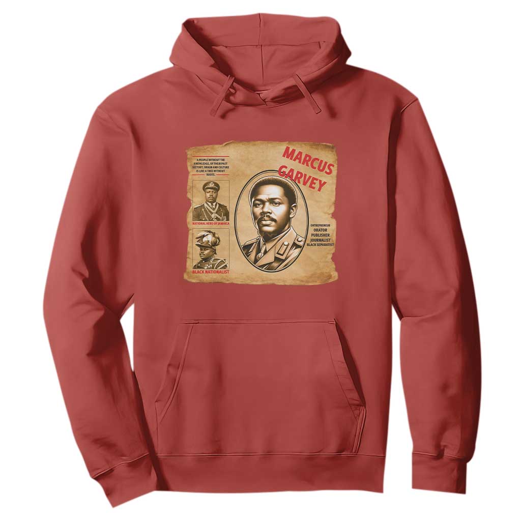 Marcus Garvey Hoodie First National Hero Of Jamaica Legacy TS12 Red Print Your Wear
