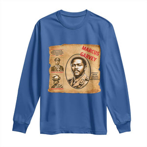 Marcus Garvey Long Sleeve Shirt First National Hero Of Jamaica Legacy TS12 Royal Blue Print Your Wear