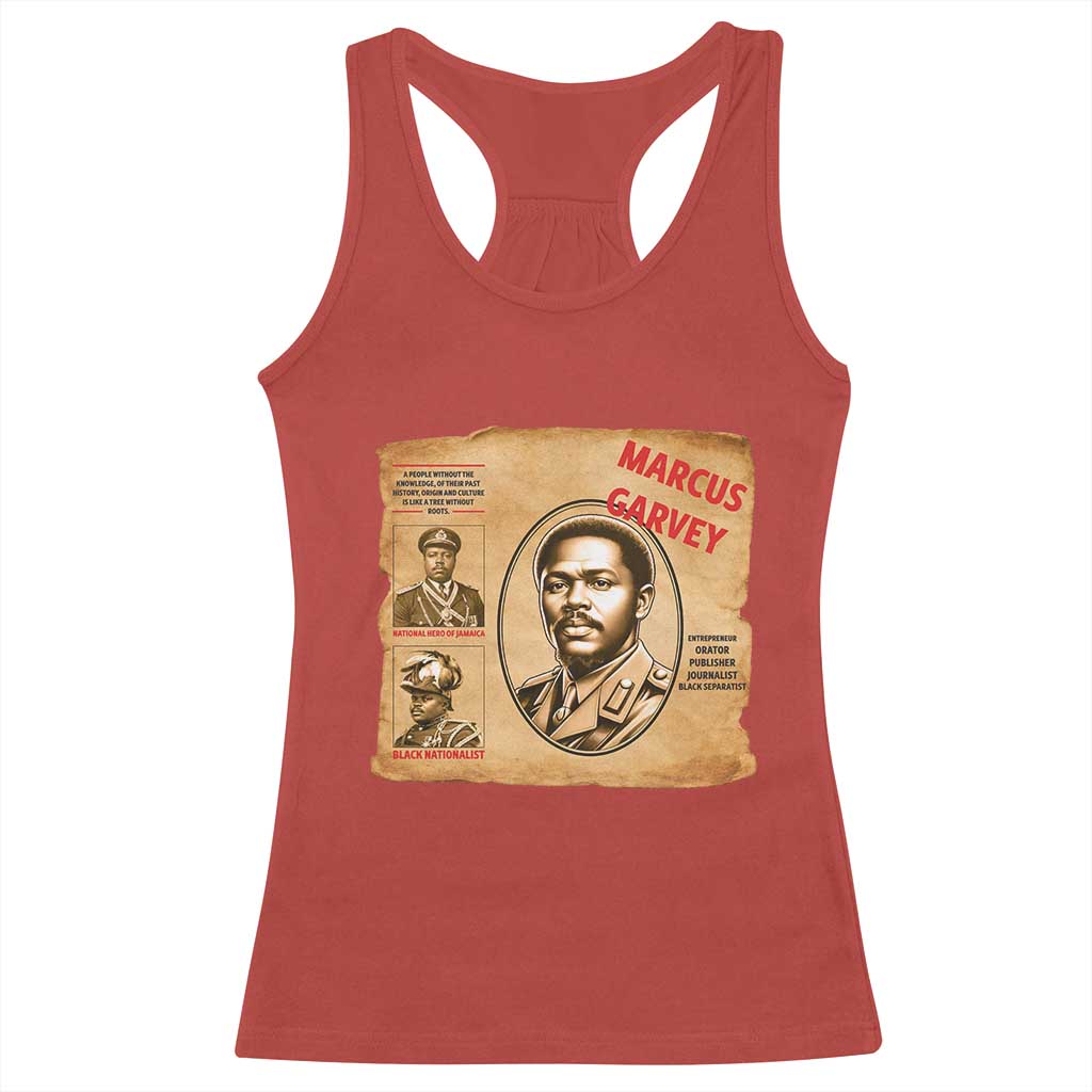Marcus Garvey Racerback Tank Top First National Hero Of Jamaica Legacy TS12 Red Print Your Wear