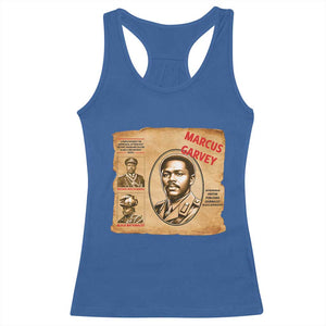 Marcus Garvey Racerback Tank Top First National Hero Of Jamaica Legacy TS12 Royal Blue Print Your Wear