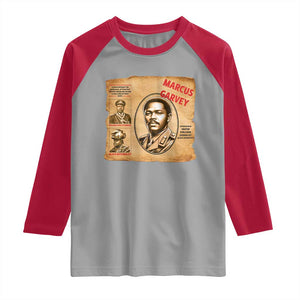 Marcus Garvey Raglan Shirt First National Hero Of Jamaica Legacy TS12 Sport Gray Red Print Your Wear