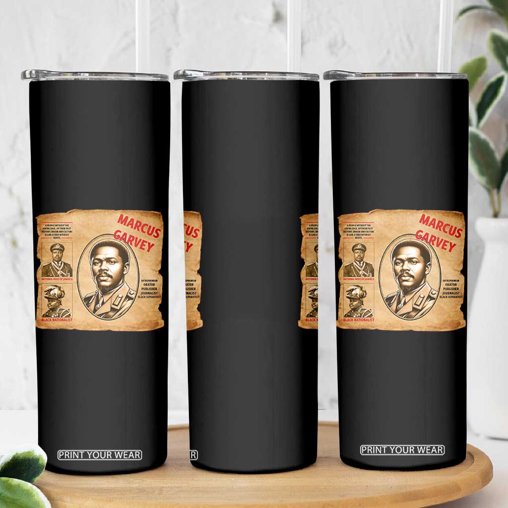 Marcus Garvey Skinny Tumbler First National Hero Of Jamaica Legacy TS12 Print Your Wear