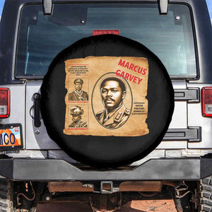 Marcus Garvey Spare Tire Cover First National Hero Of Jamaica Legacy TS12 No hole Black Print Your Wear